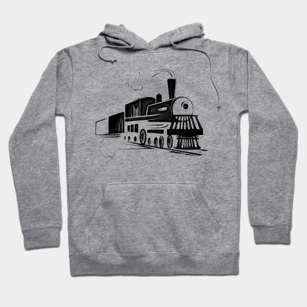 Western Era - Steam Train Hoodie by The Black Panther